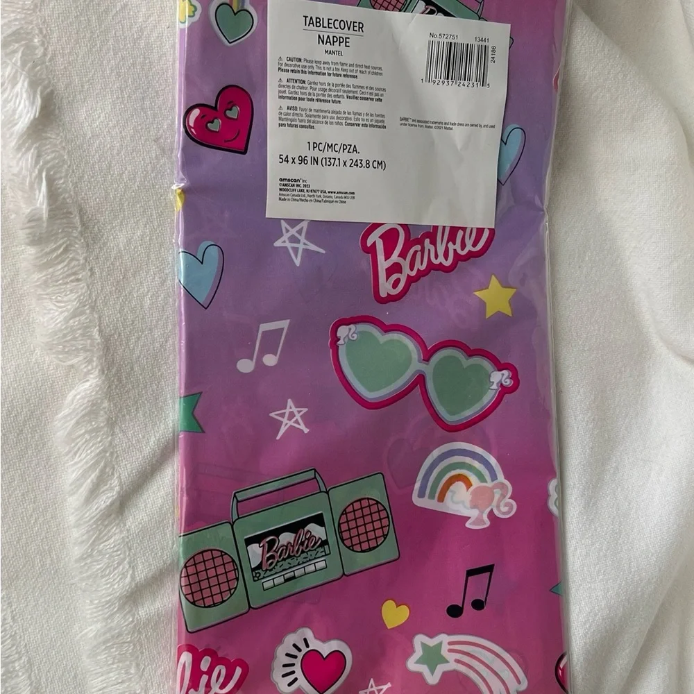 Barbie Dream Together Plastic Table Cover - 54